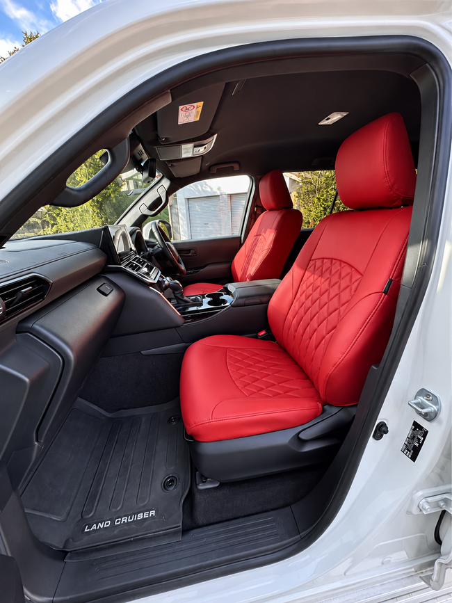 Custom seat cover installation