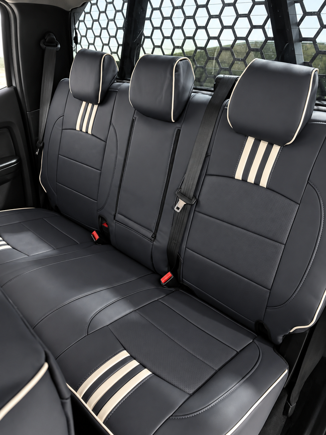 Custom seat cover installation