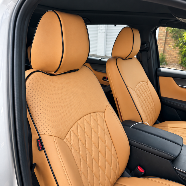 Custom seat cover installation
