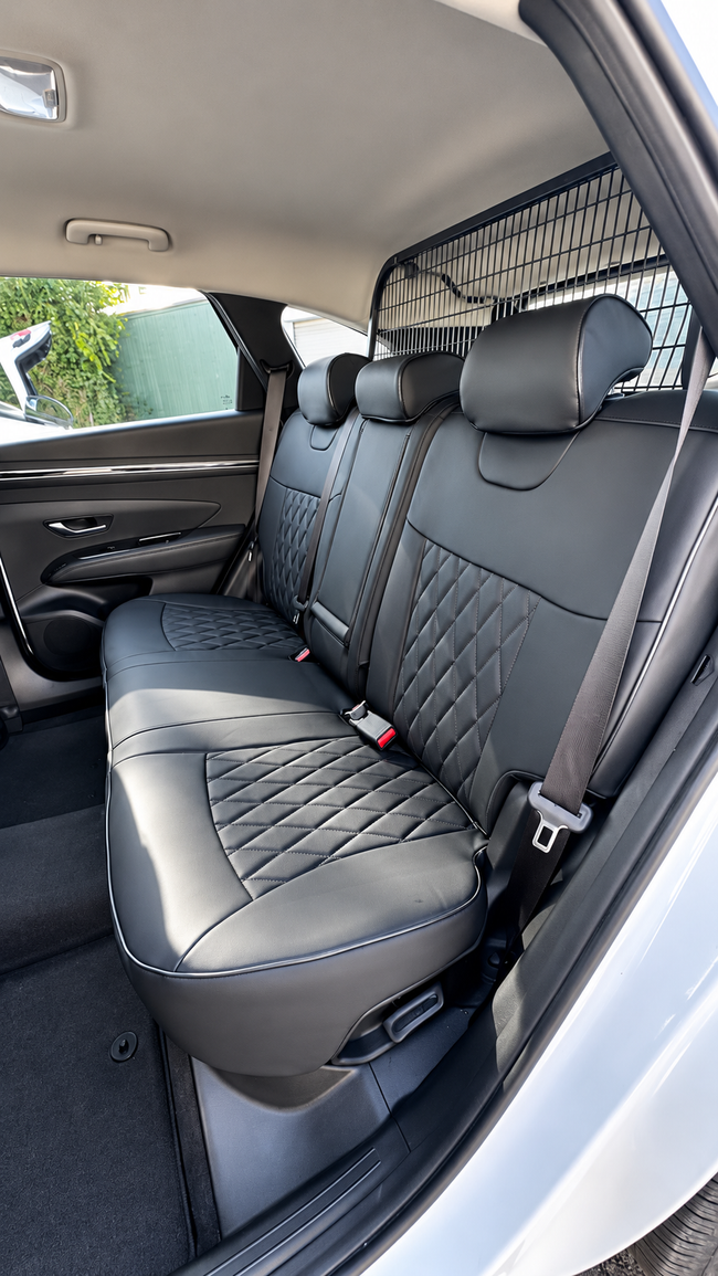 Custom seat cover installation
