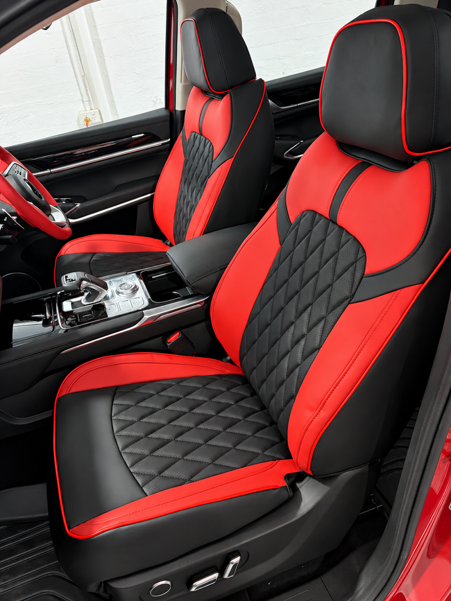 Custom seat cover installation