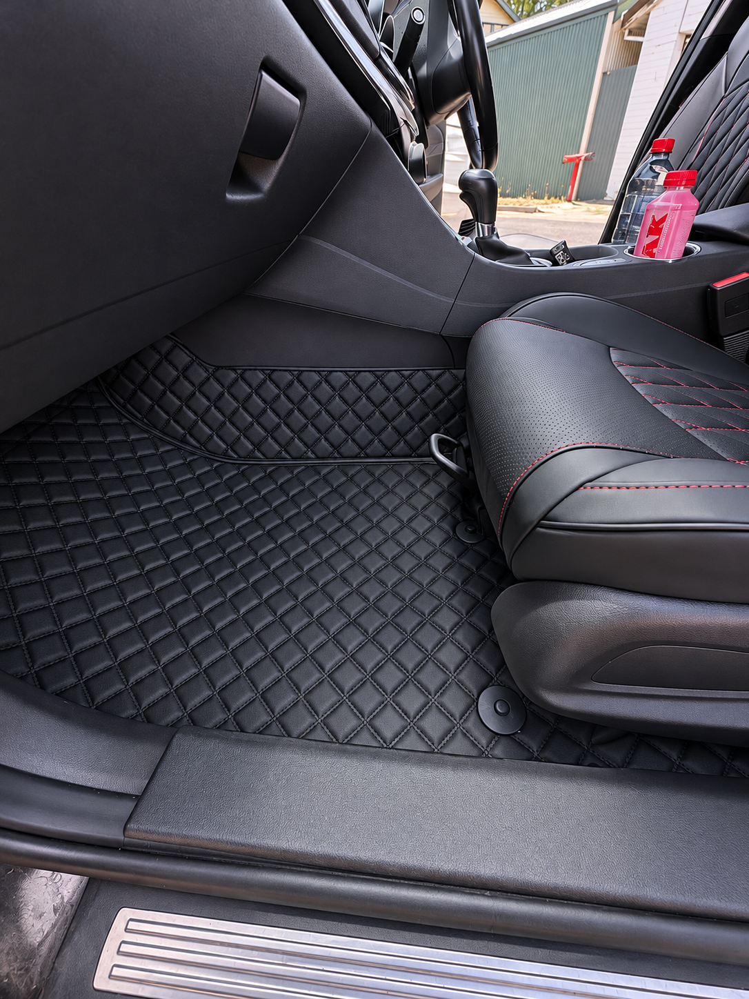 Custom floor mat installation