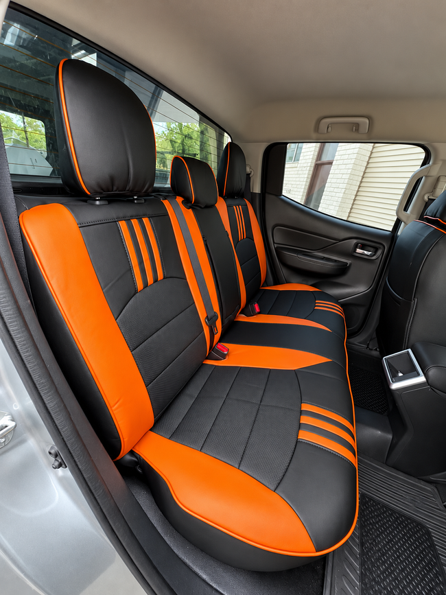 Custom seat cover installation
