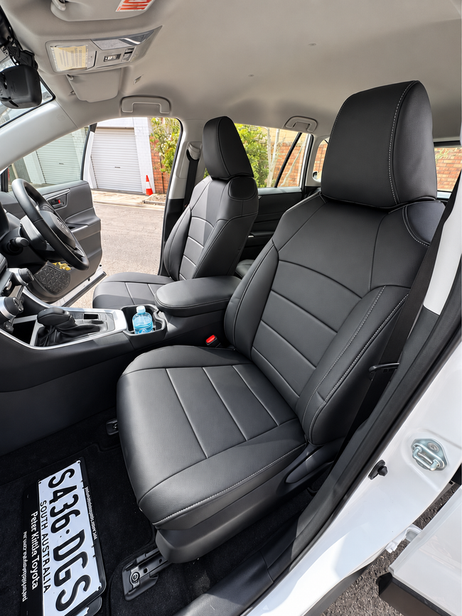 Custom seat cover installation