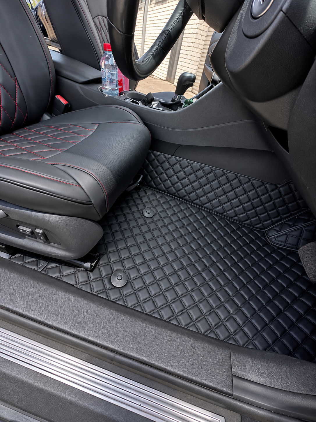 Custom floor mat installation