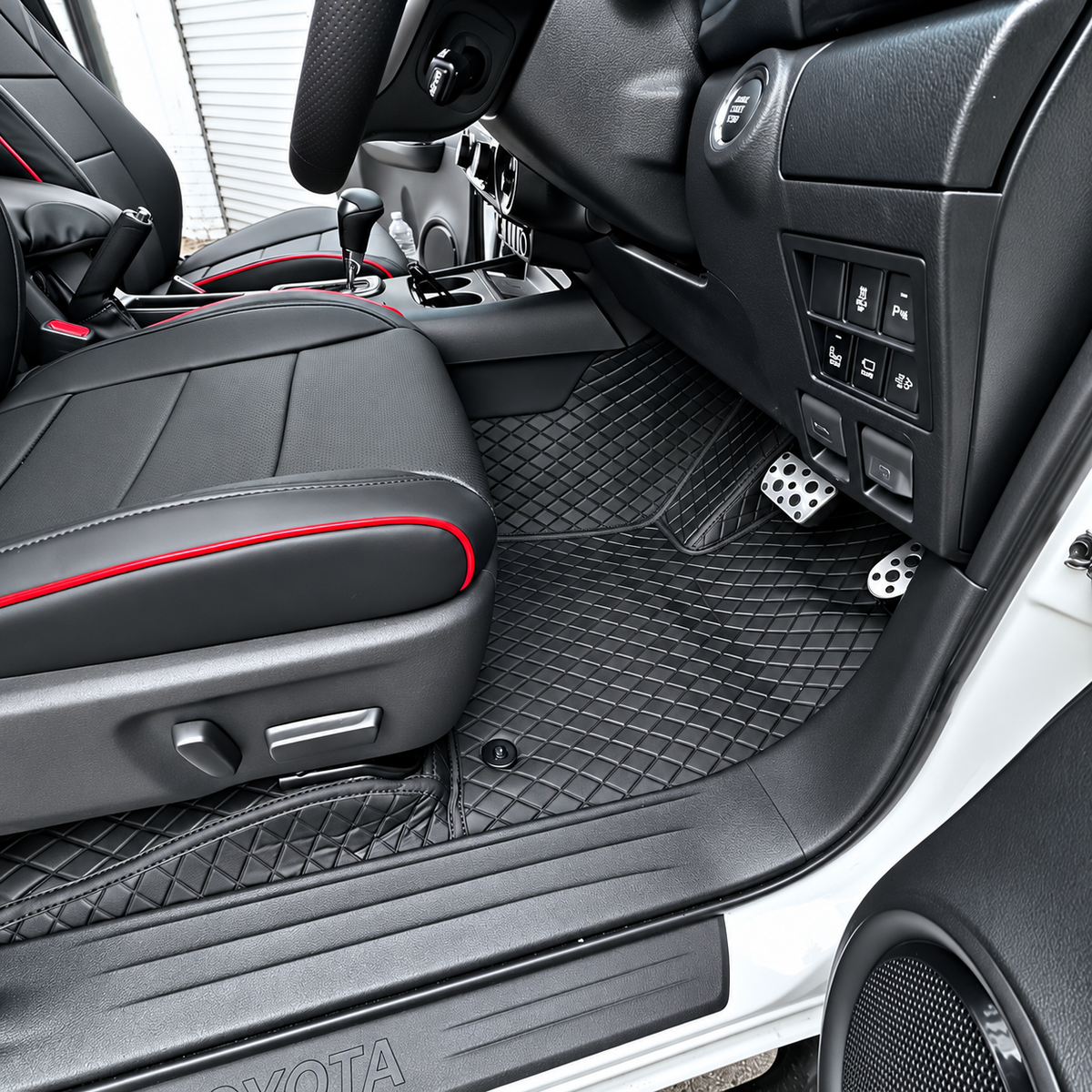 Custom floor mat installation