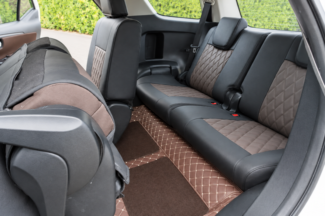 Custom seat cover installation
