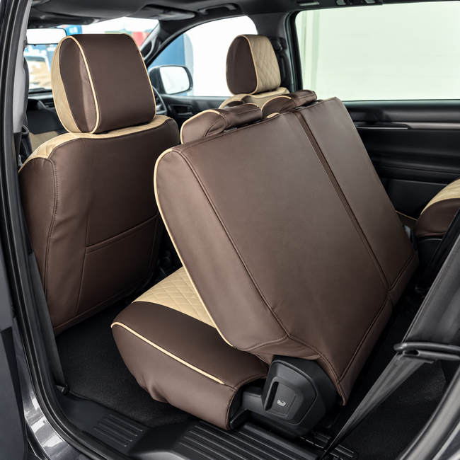 Custom seat cover installation