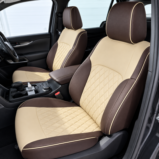 Custom seat cover installation