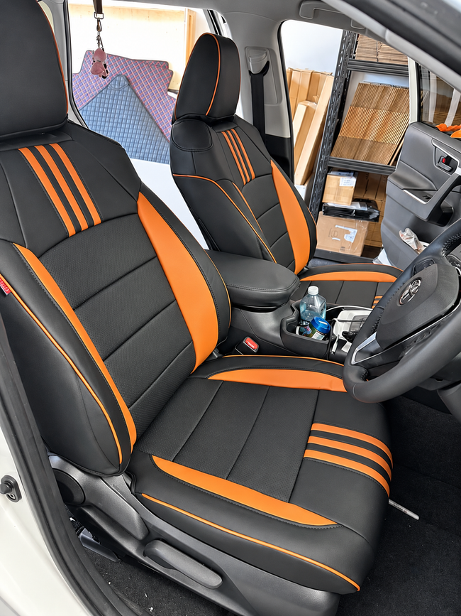 Custom seat cover installation