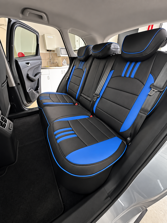 Custom seat cover installation