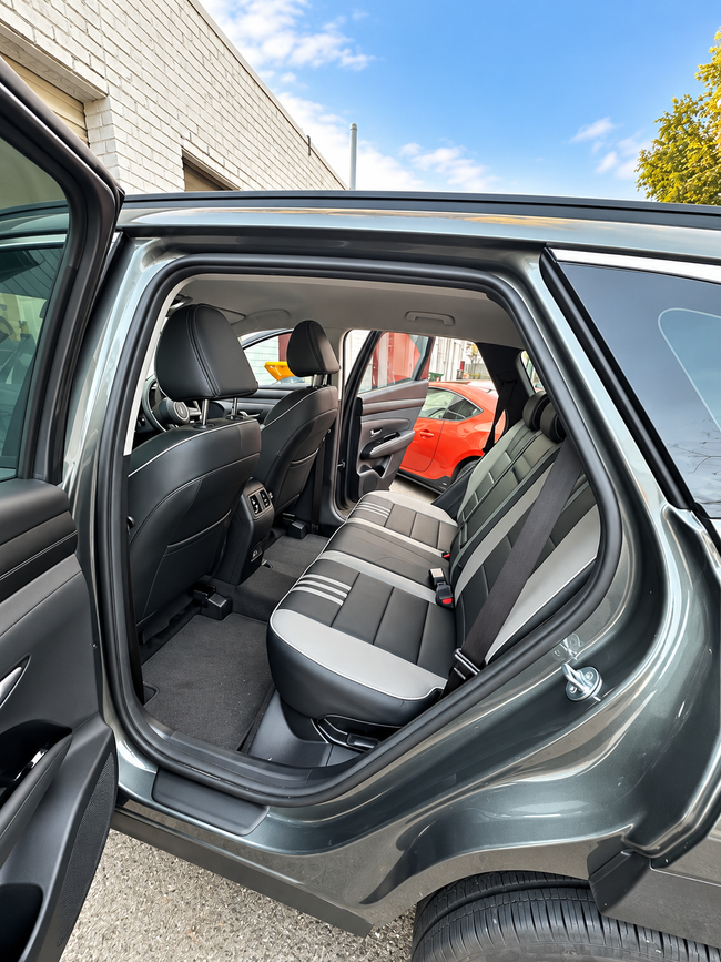 Custom seat cover installation