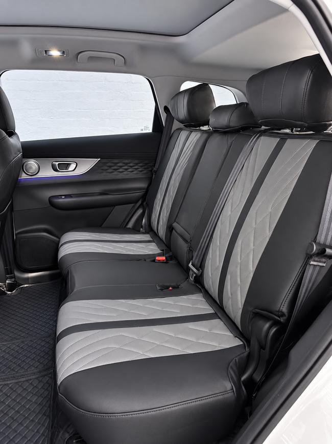 Custom seat cover installation