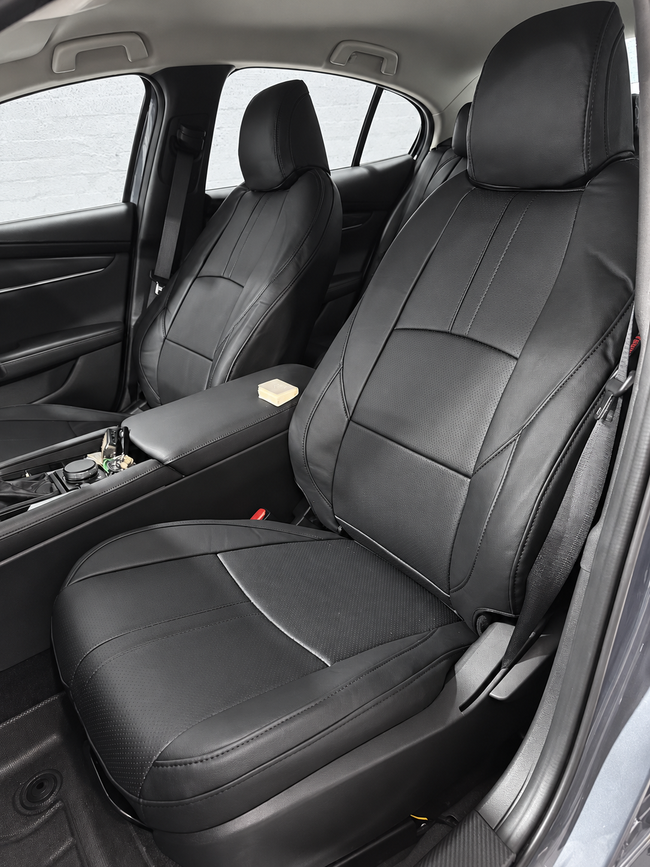 Custom seat cover installation