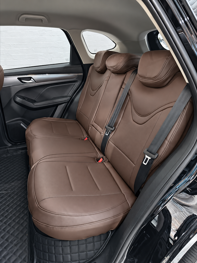 Custom seat cover installation