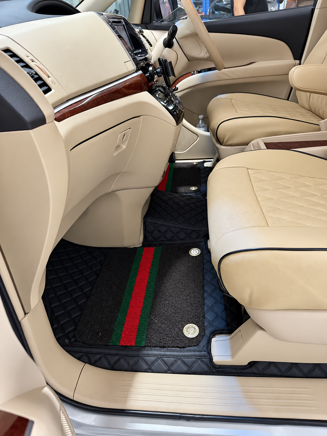 Custom floor mat installation