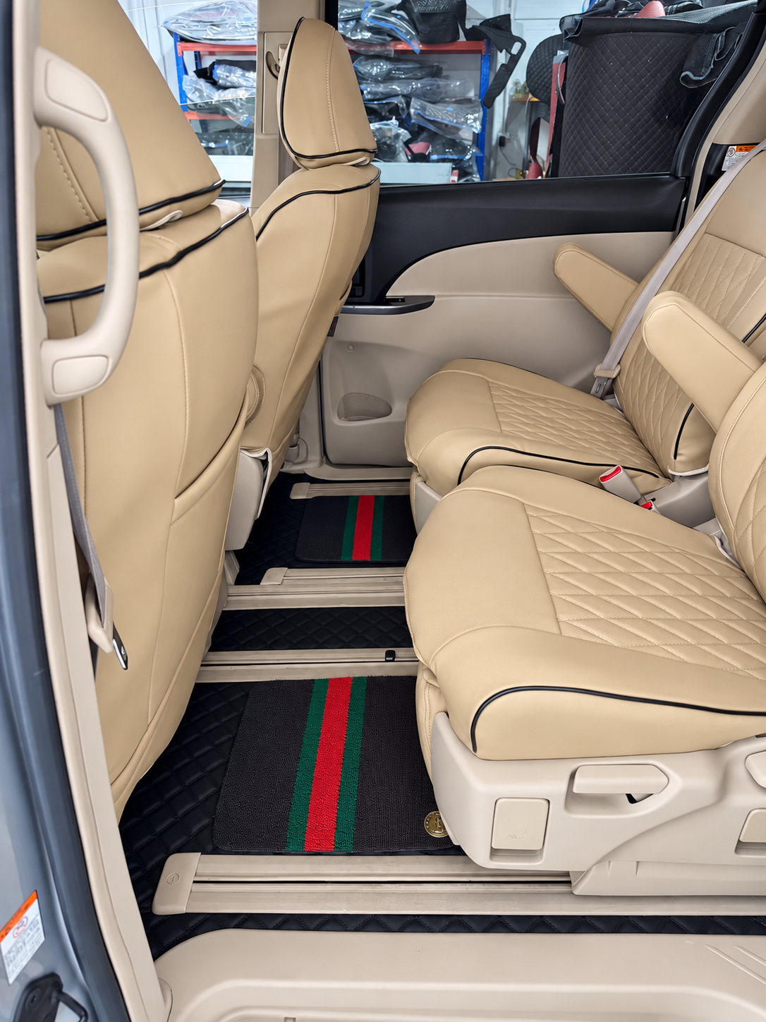 Custom floor mat installation