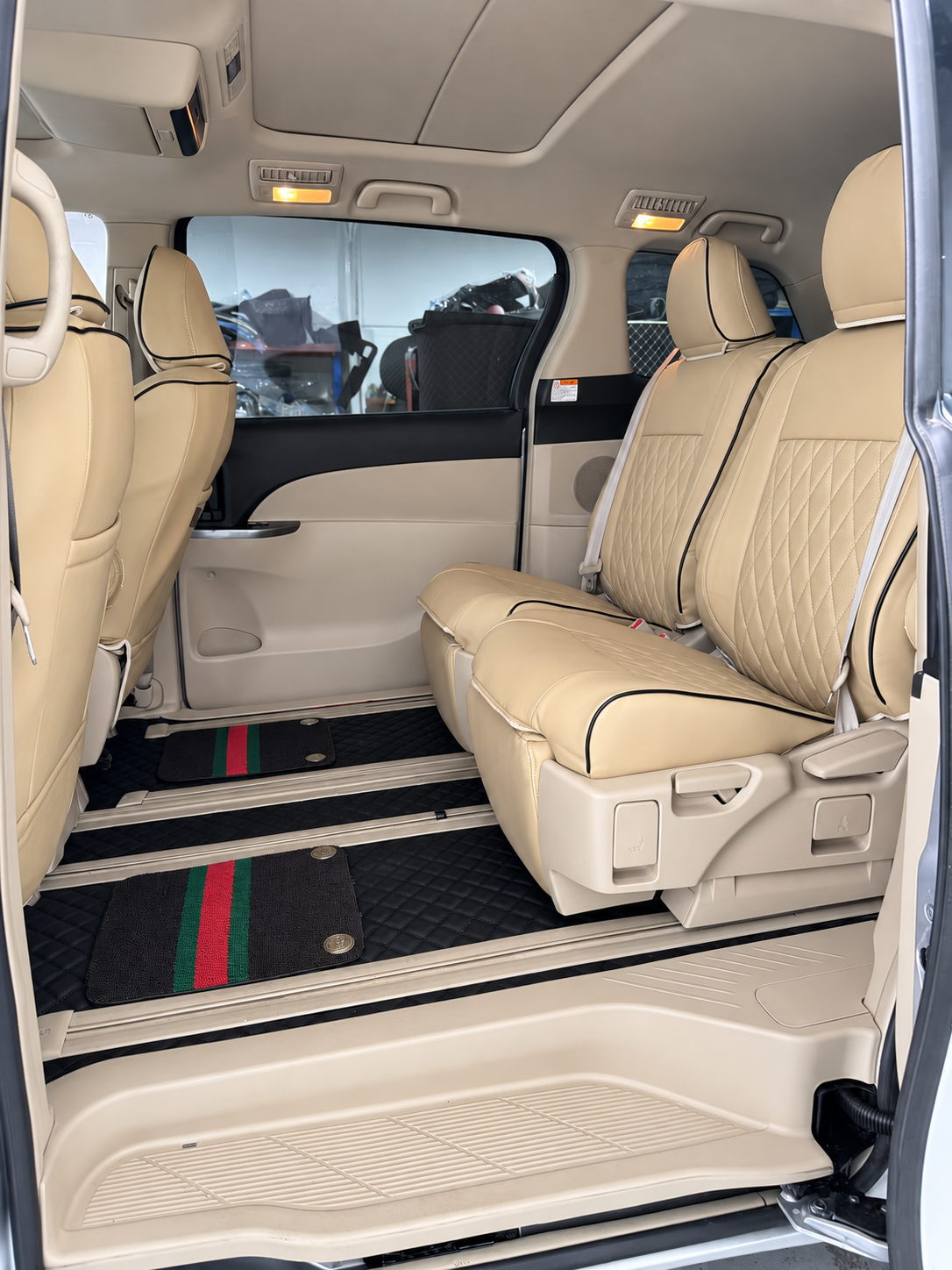 Custom floor mat installation