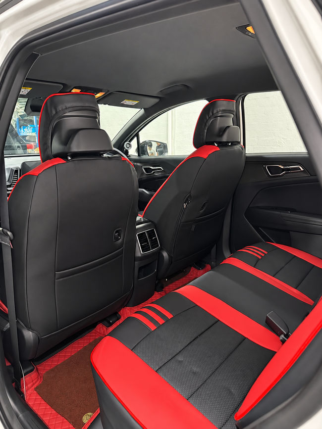 Custom seat cover installation