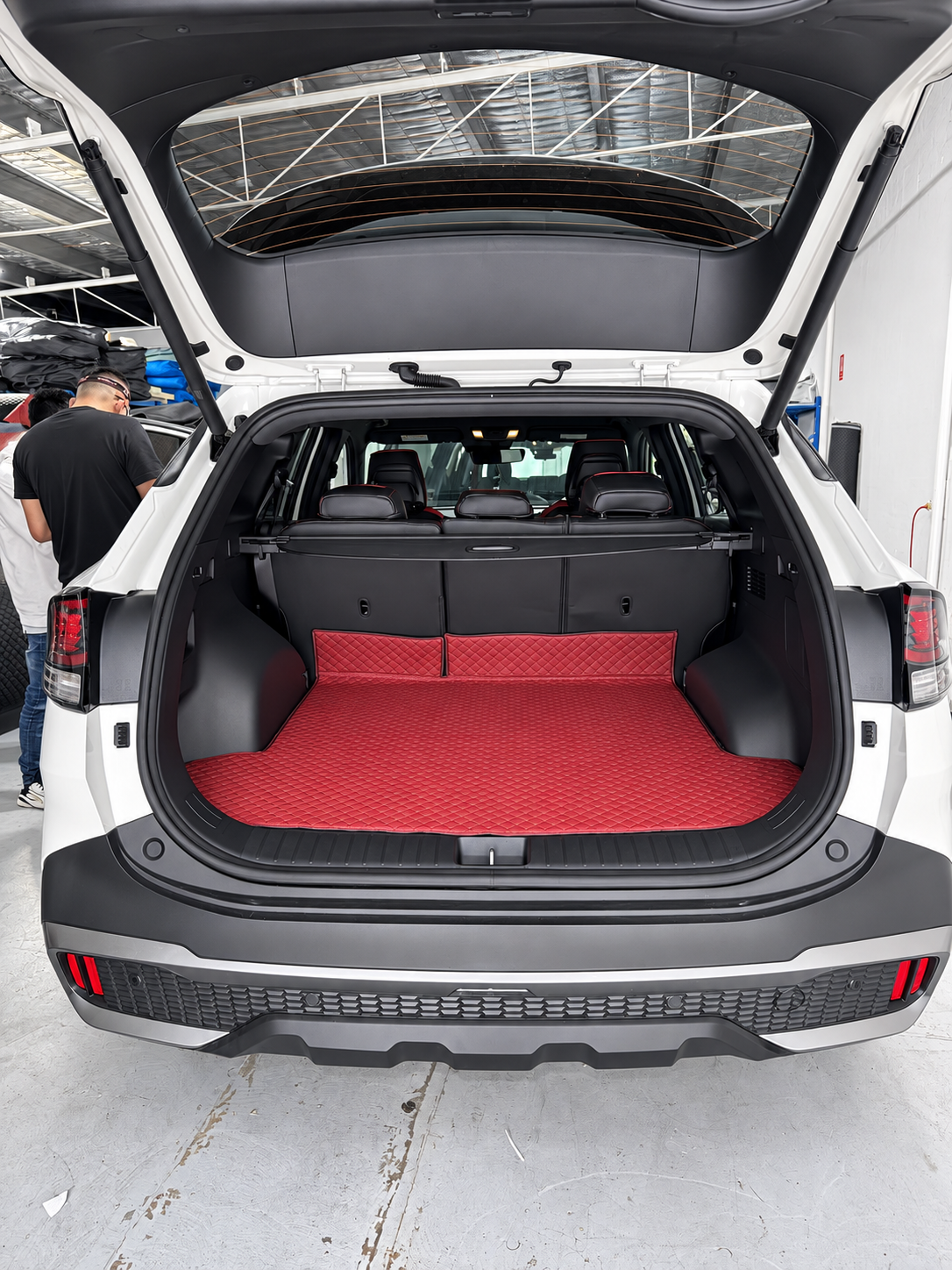 Custom boot mat installation