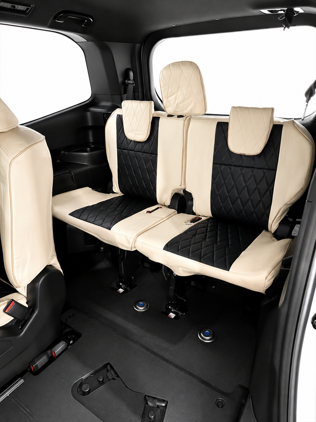 Custom seat cover installation
