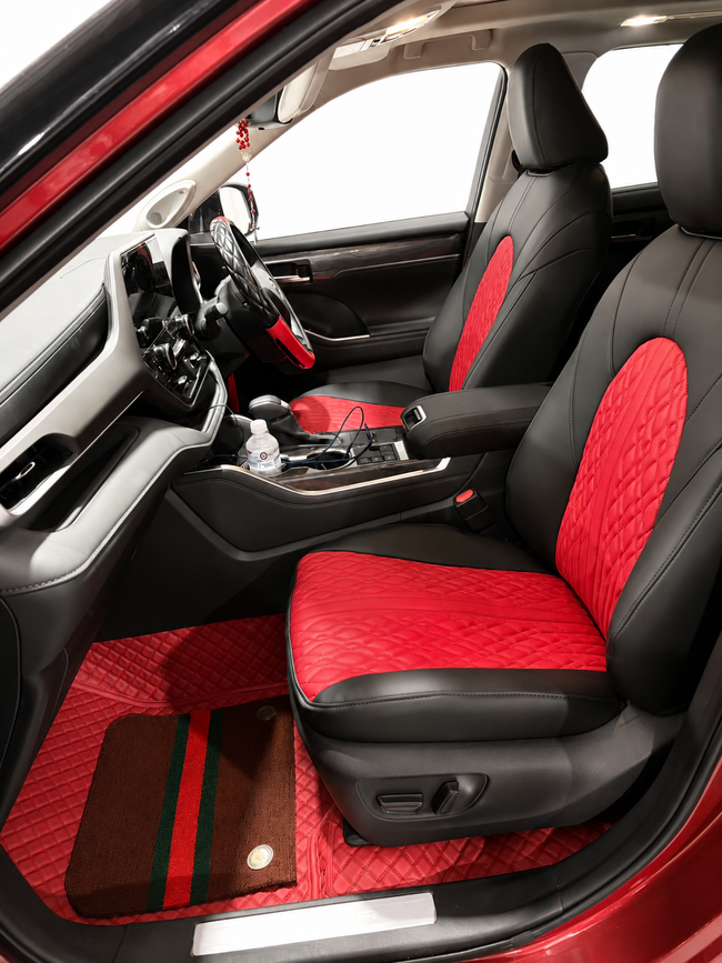 Custom seat cover installation