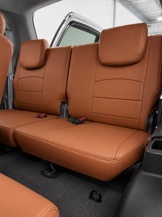 Custom seat cover installation