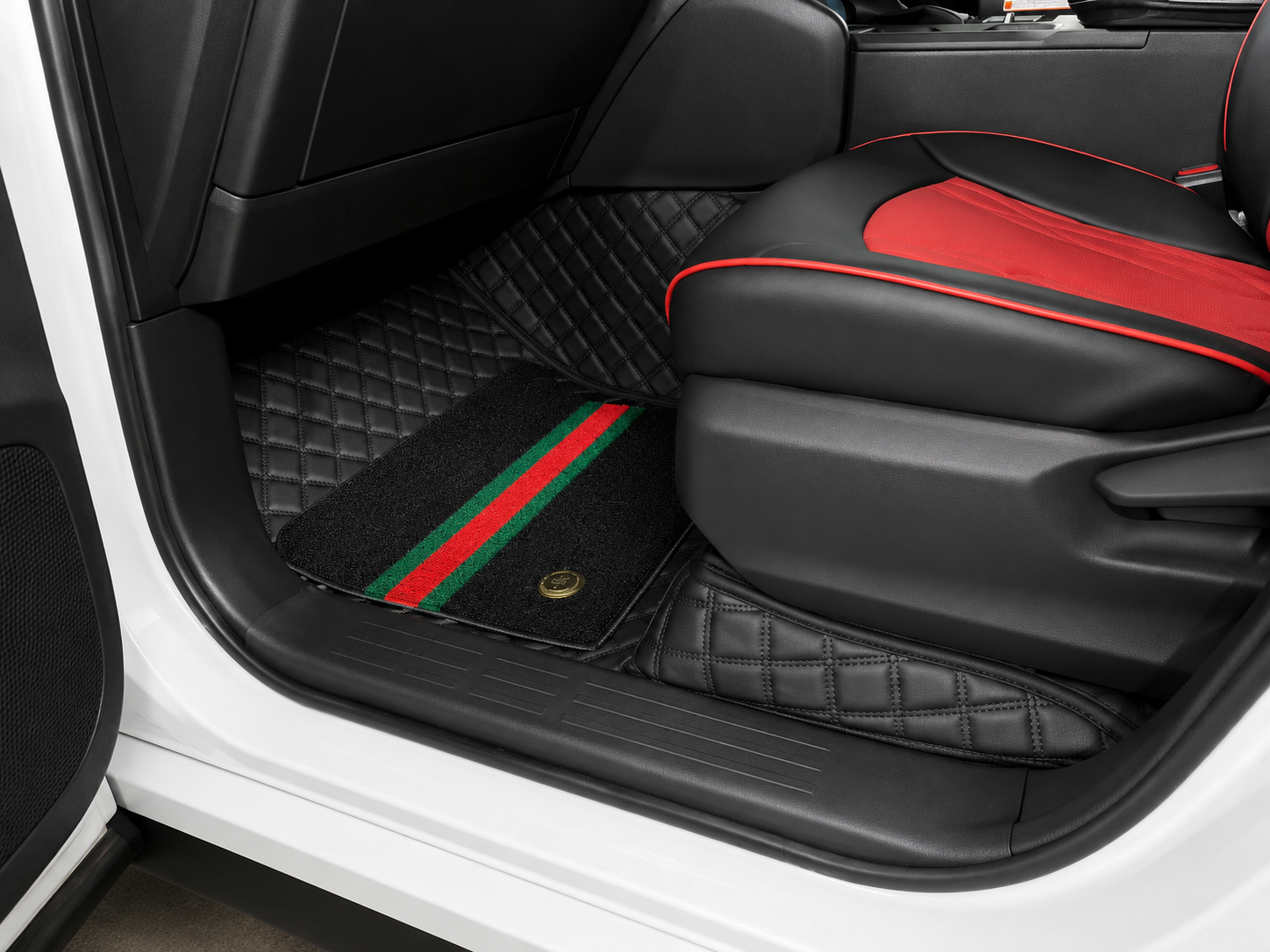 Custom floor mat installation