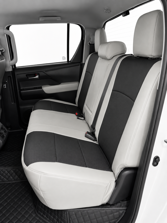 Custom seat cover installation
