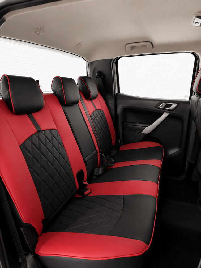 Custom seat cover installation