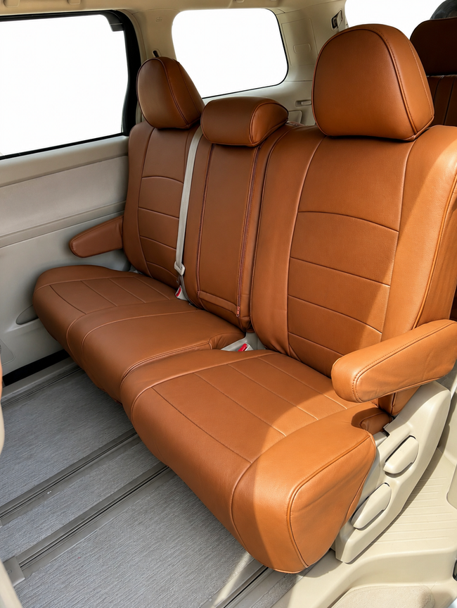 Custom seat cover installation