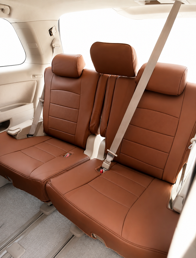 Custom seat cover installation
