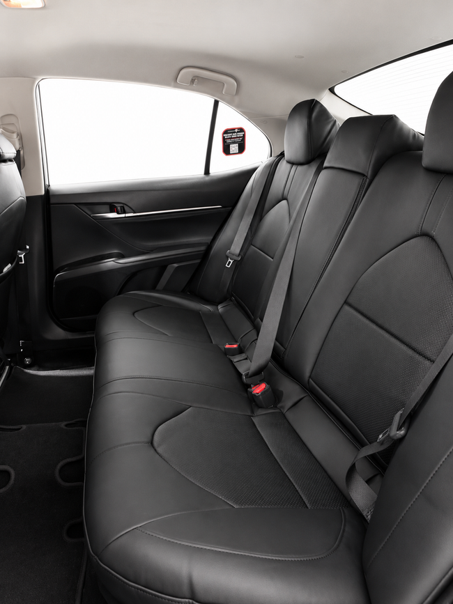 Custom seat cover installation
