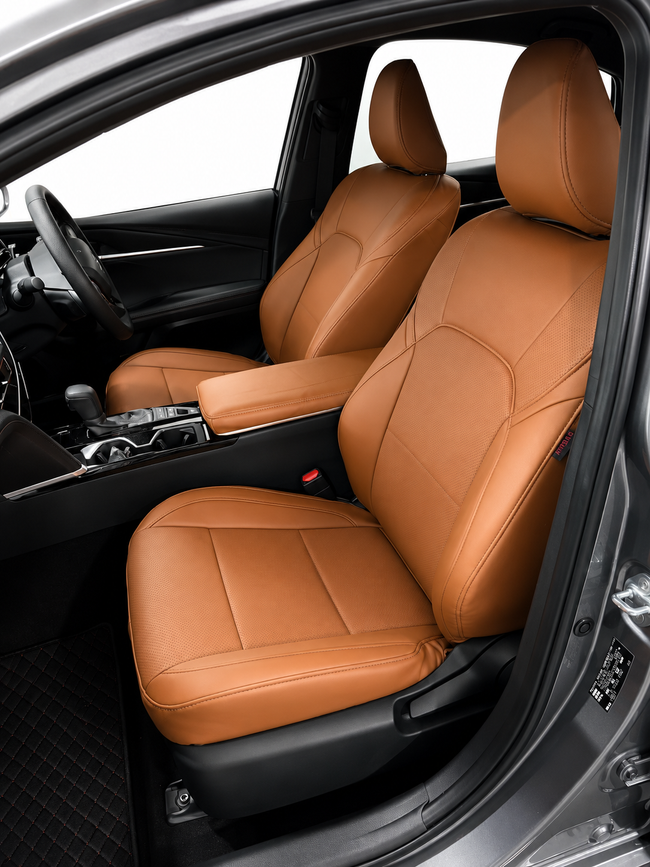 Custom seat cover installation
