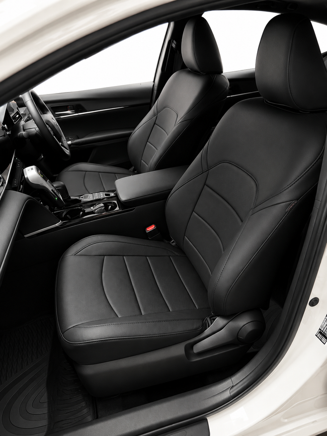 Custom seat cover installation