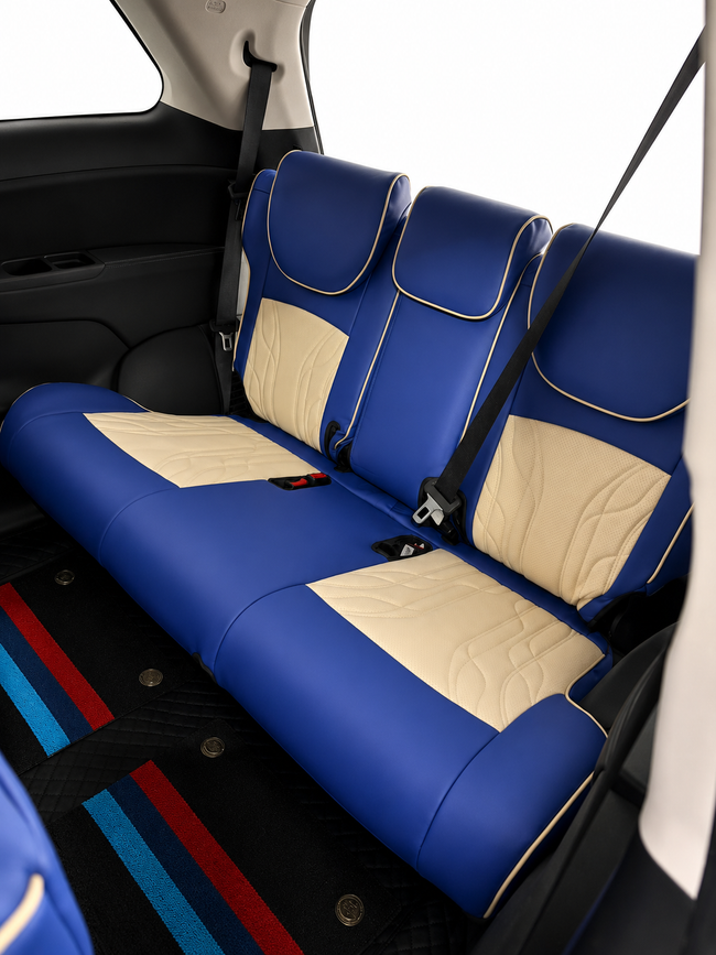 Custom seat cover installation