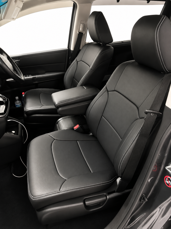Custom seat cover installation