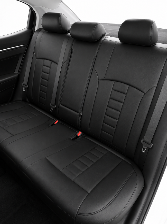 Custom seat cover installation