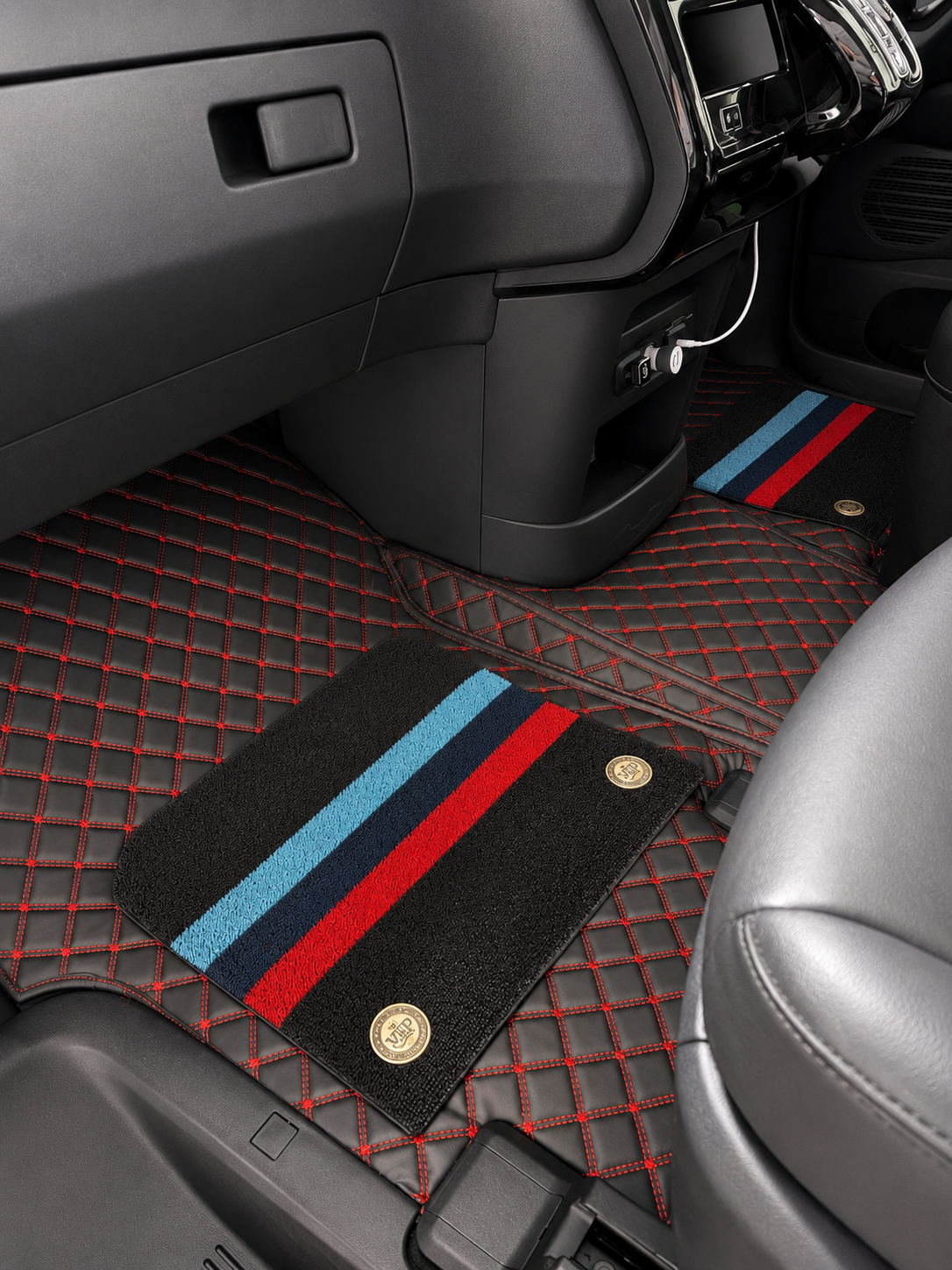 Custom floor mat installation