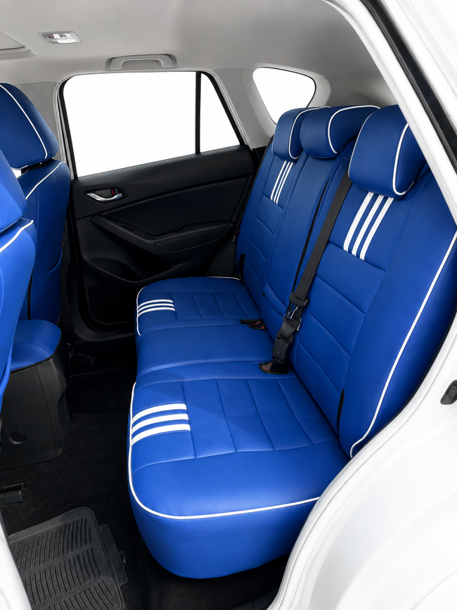 Custom seat cover installation