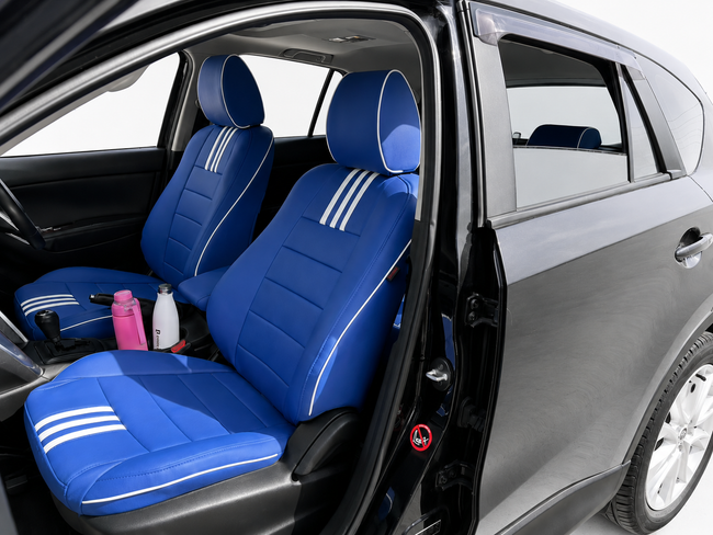 Custom seat cover installation