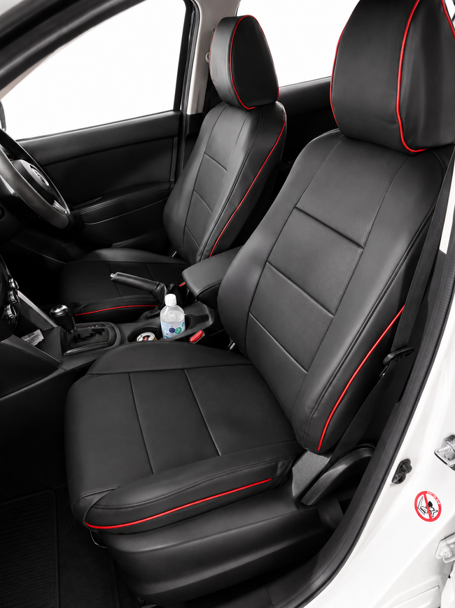 Custom seat cover installation