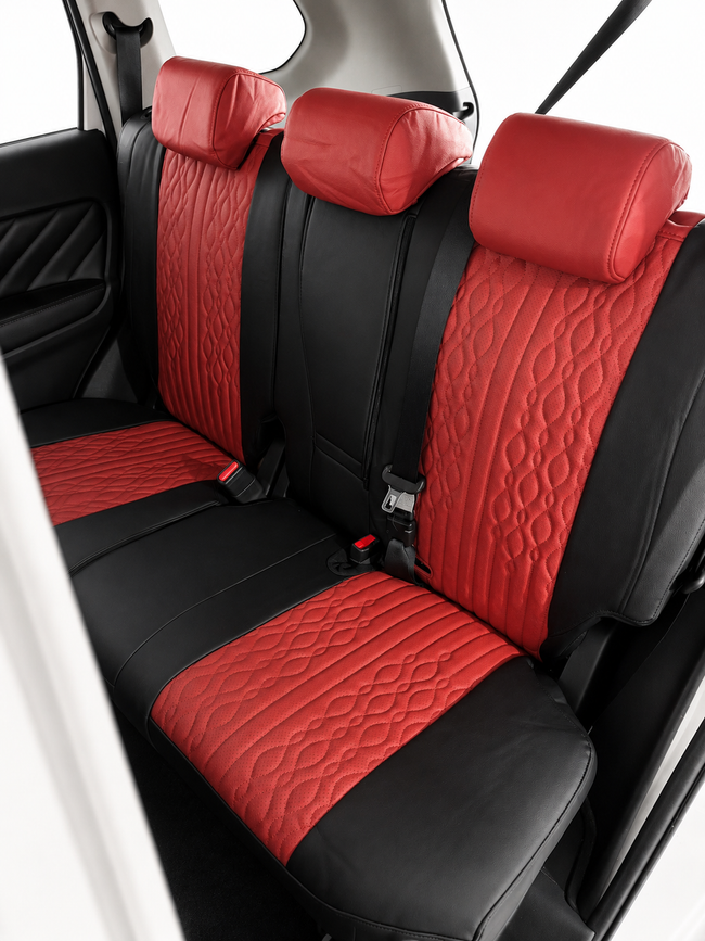 Custom seat cover installation