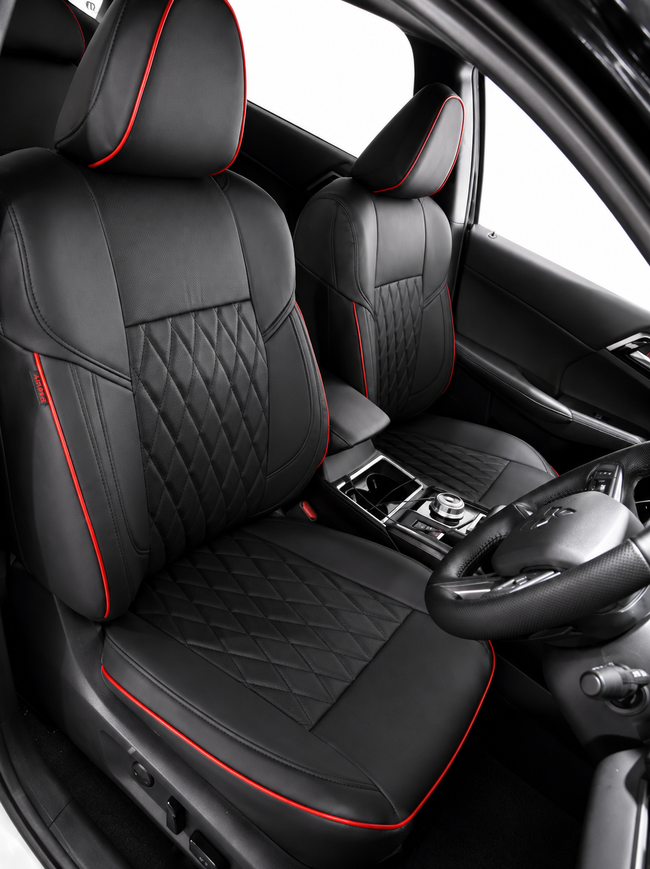 Custom seat cover installation