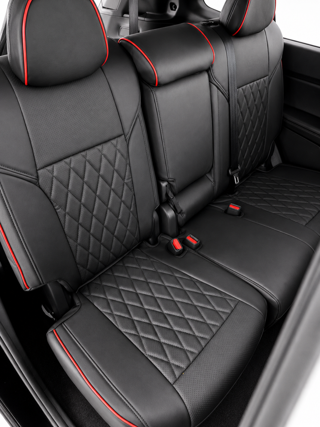 Custom seat cover installation