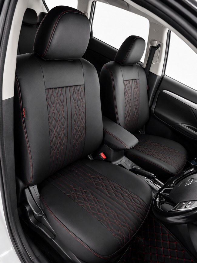 Custom seat cover installation
