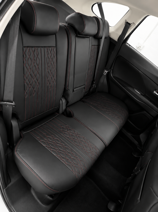 Custom seat cover installation