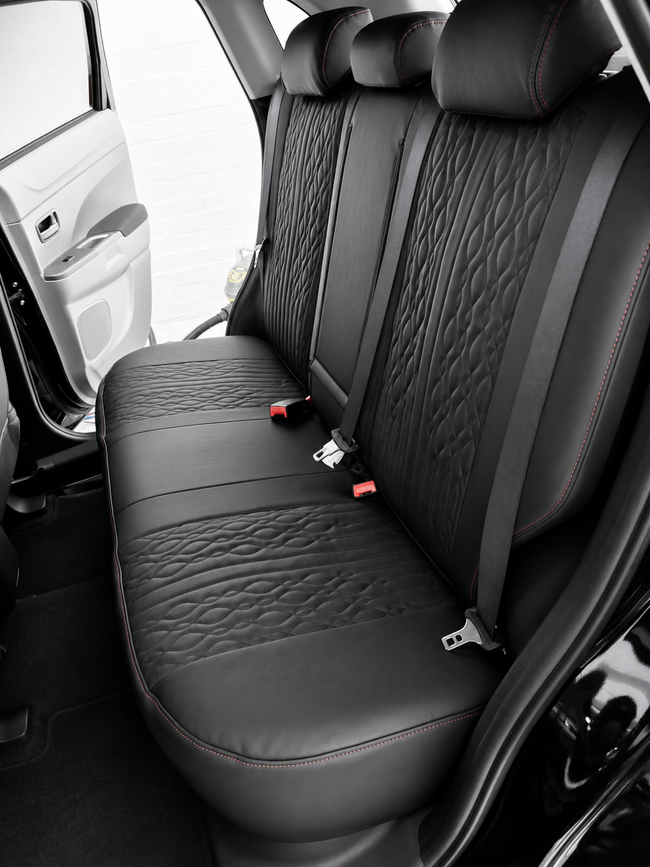 Custom seat cover installation