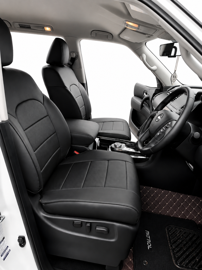 Custom seat cover installation