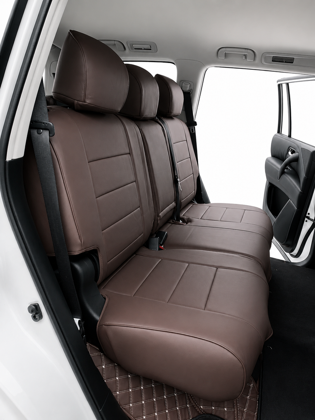 Custom seat cover installation